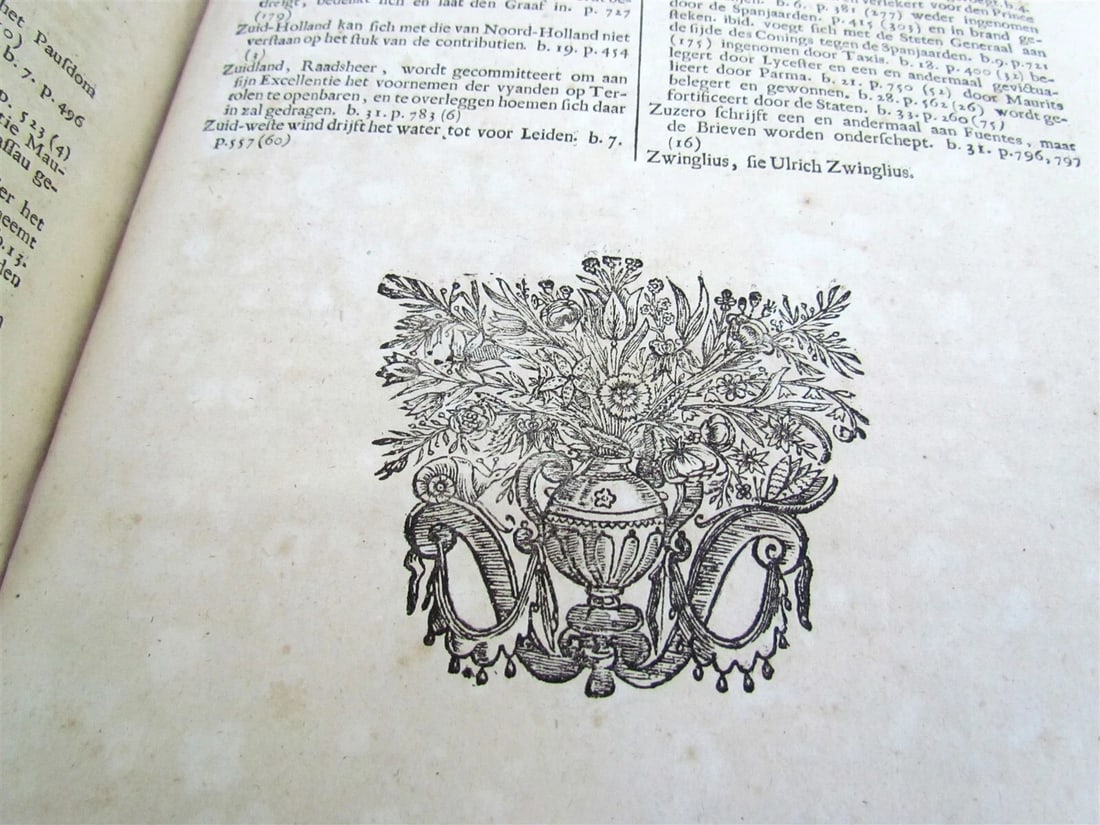 1684 HISTORY of NETHERLANDS in DUTCH VELLUM BOUND FOLIO by Pieter Bor - 10