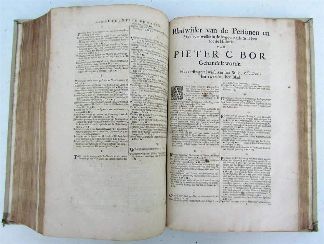 1684 HISTORY of NETHERLANDS in DUTCH VELLUM BOUND FOLIO by Pieter Bor - 9