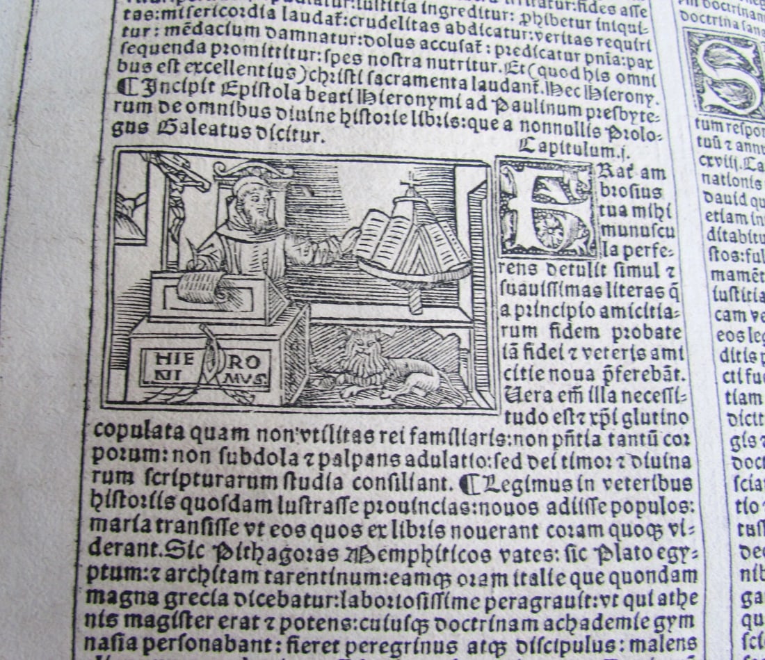 1529 BIBLE ILLUSTRATED TEXTUS BIBLIA antique FOLIO in LATIN RARE 16th CENTURY - 11