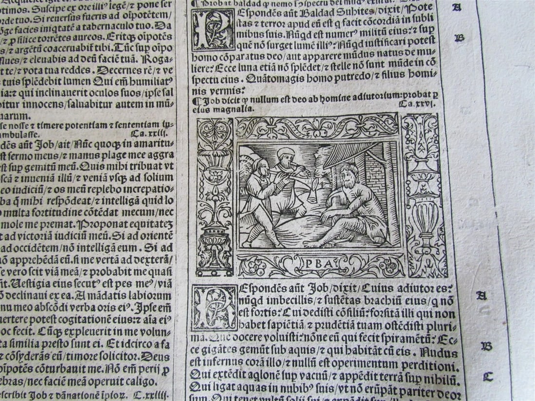 1529 BIBLE ILLUSTRATED TEXTUS BIBLIA antique FOLIO in LATIN RARE 16th CENTURY - 6