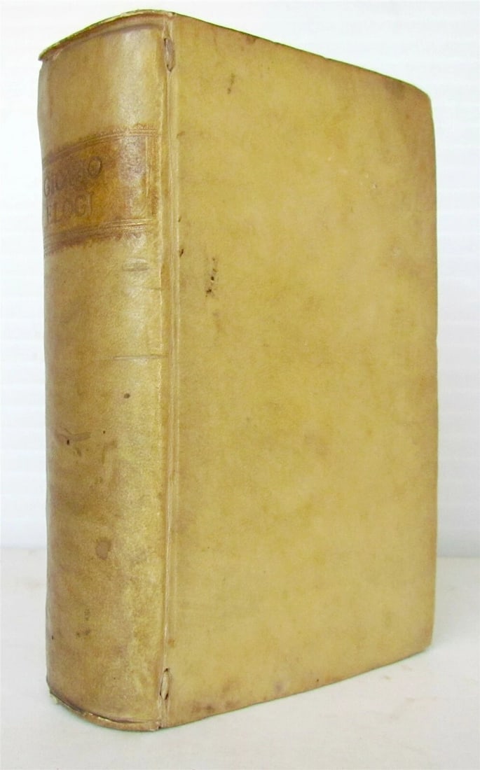 1557 MILITARY LEADERS BIOGRAPHIES antique by PAOLO GIOVIO VELLUM BOUND RARE - 2