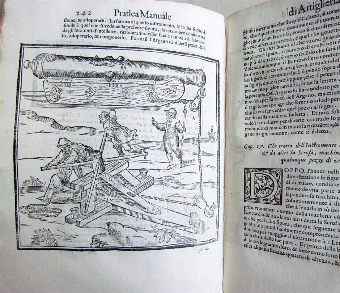 1606 ARTILLERY PRACTICE ILLUSTRATED antique PRATTICA MANUALE DELL' ARTIGLIERIA - 10