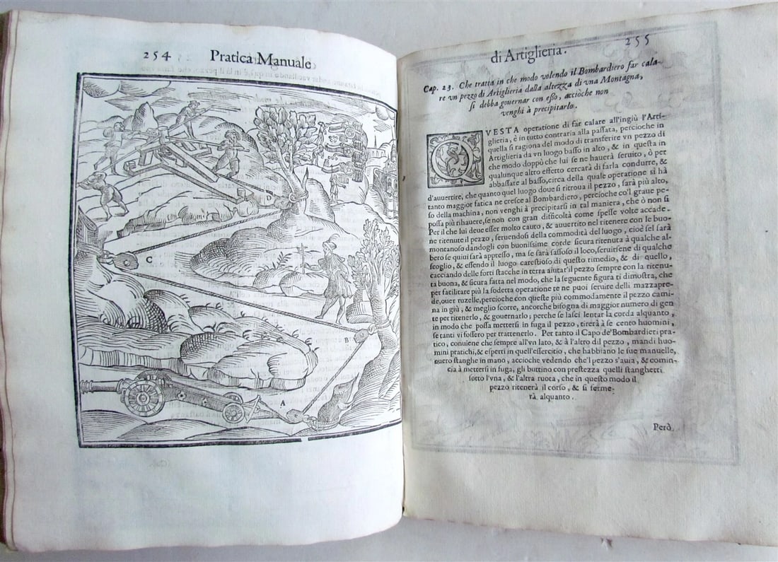 1606 ARTILLERY PRACTICE ILLUSTRATED antique PRATTICA MANUALE DELL' ARTIGLIERIA - 8
