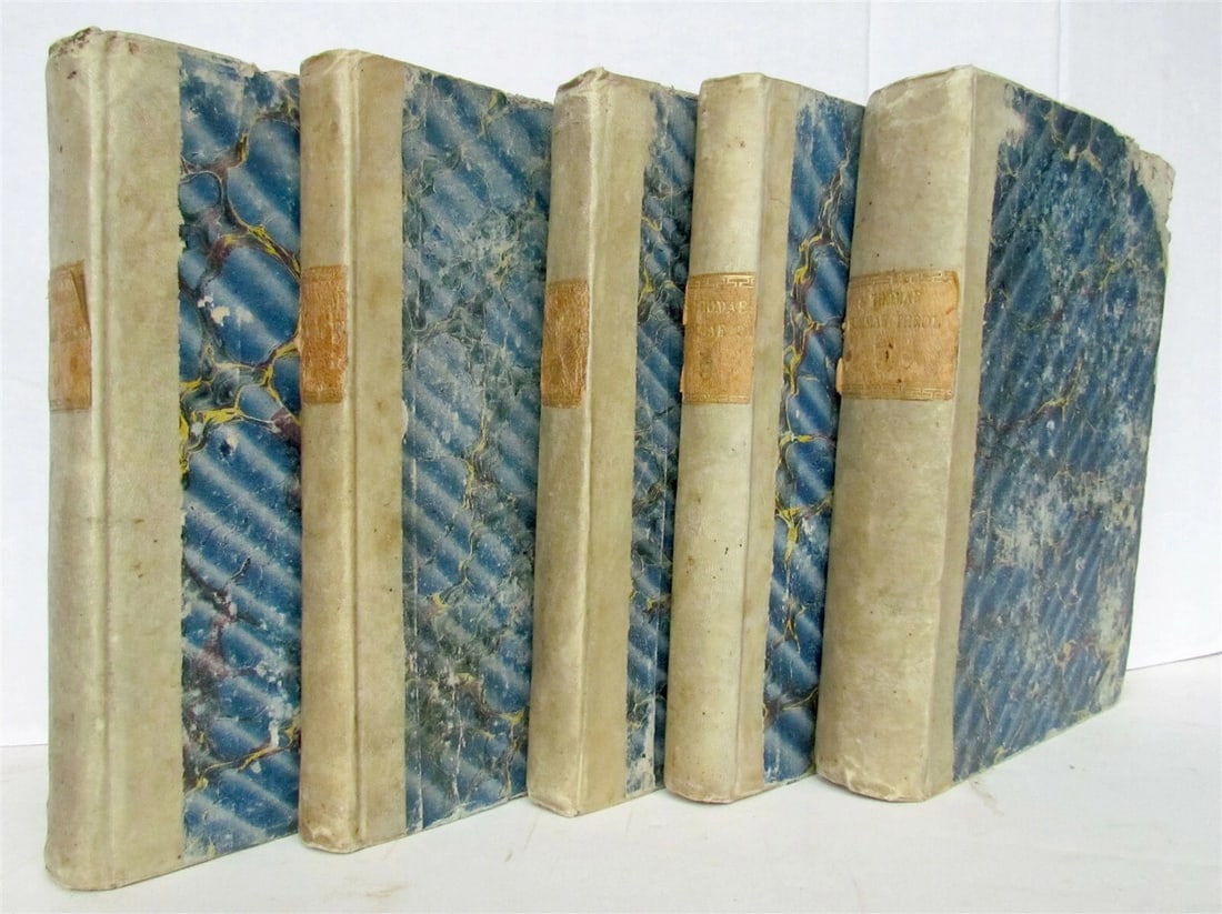 1585-86 5 VOLUMES THOMAS AQUINAS antique Summa totius Theologiae - 2