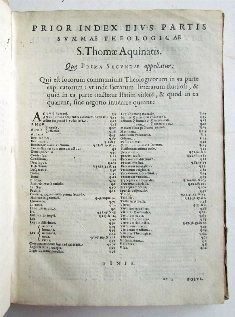1585-86 5 VOLUMES THOMAS AQUINAS antique Summa totius Theologiae - 8