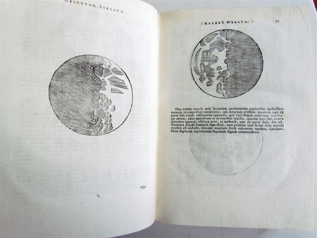1718 GALILEO GALILEI 3 volumes OPERE illustrated VELLUM BOUND antique SCARCE - 8