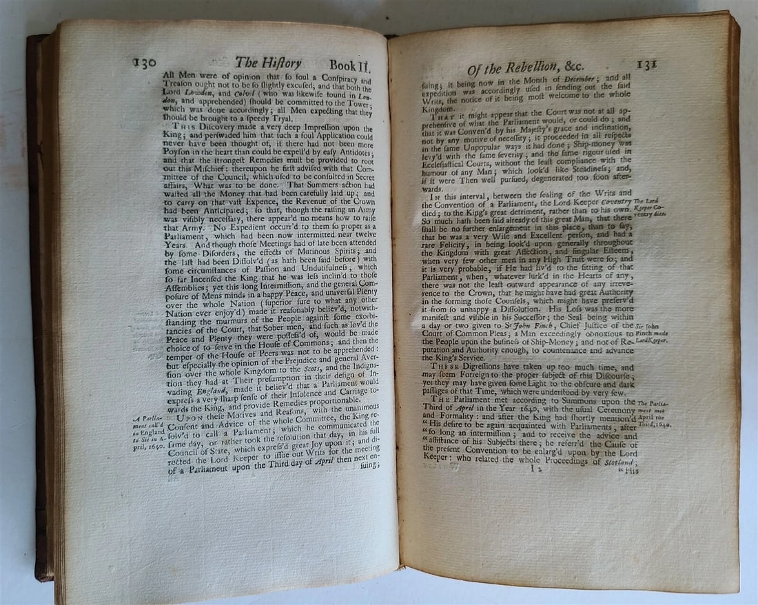 1717-24 HISTORY of REBELLION & CIVIL WARS in ENGLAND antique 7 VOLUMES complete - 5