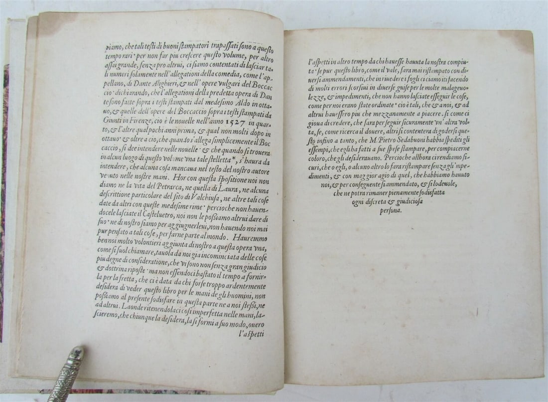 1582 POETRY by PETRARCH antique VELLUM BOUND book LE RIME DEL PETRARCA - 3