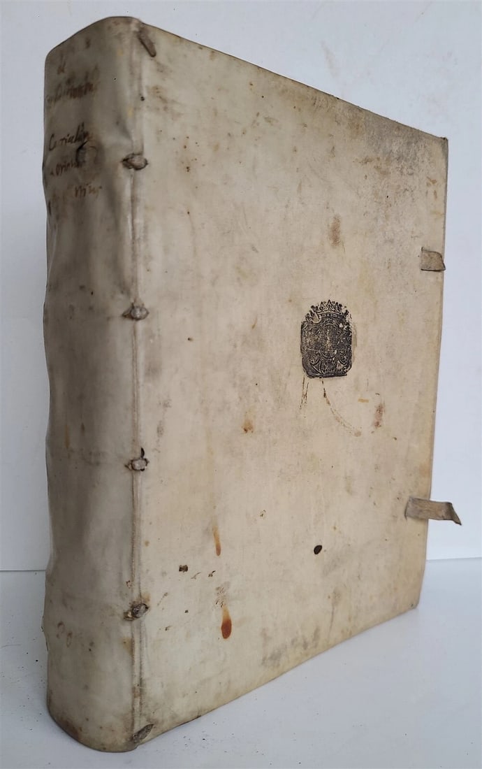 1586 LAW BOOK Tractatuum & Commentariorum de Transactionibus antique VELLUM - 2