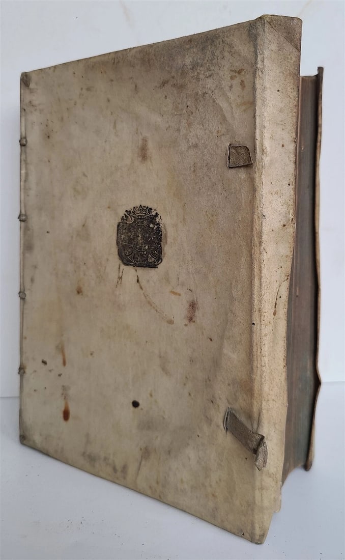 1586 LAW BOOK Tractatuum & Commentariorum de Transactionibus antique VELLUM - 3
