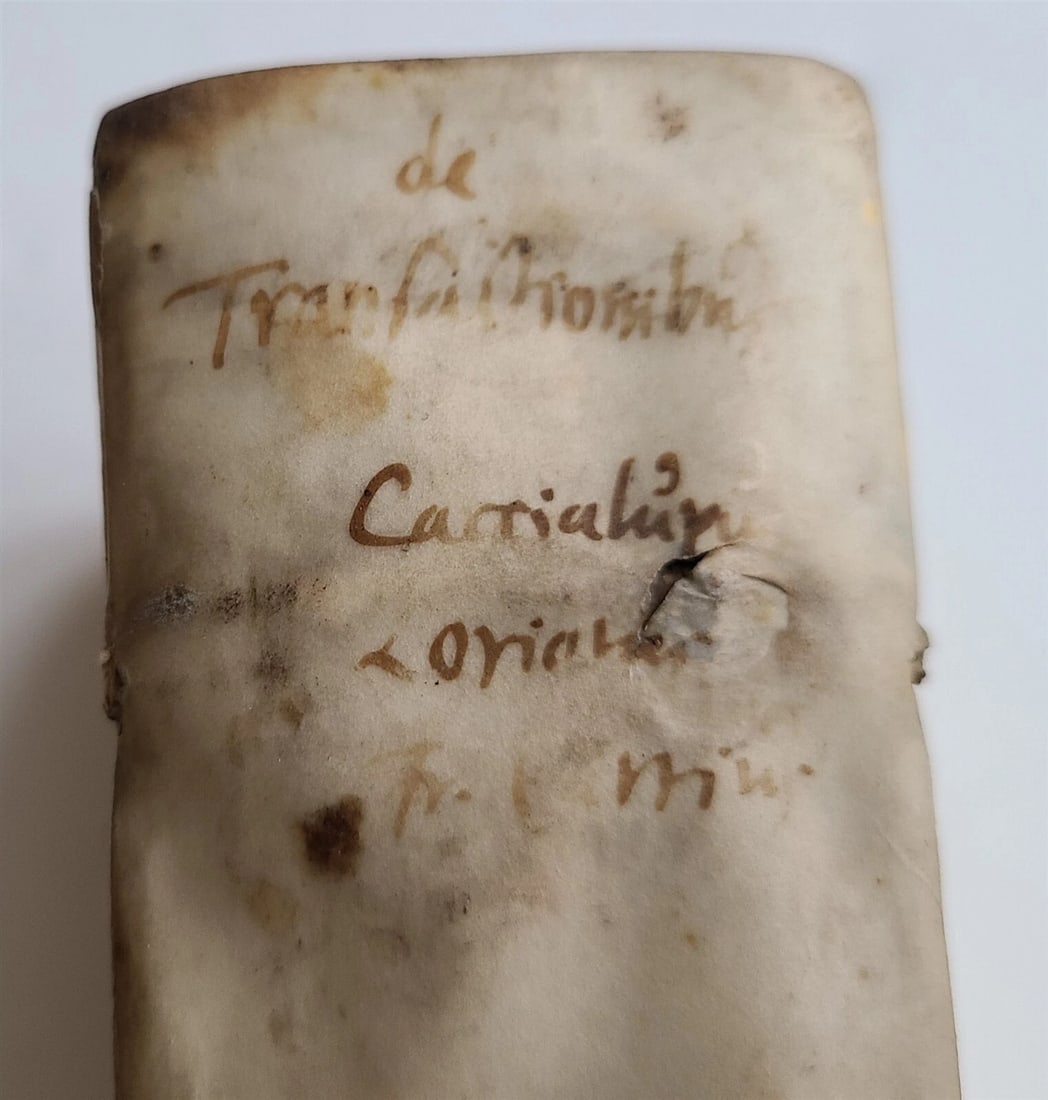 1586 LAW BOOK Tractatuum & Commentariorum de Transactionibus antique VELLUM - 5