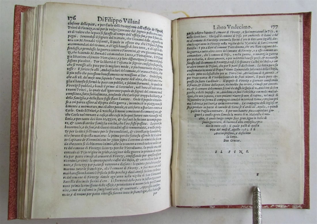 1577 DELLA HISTORIA DI MATTEO VILLIANI antique ITALIAN HISTORY 16th CENTURY - 4