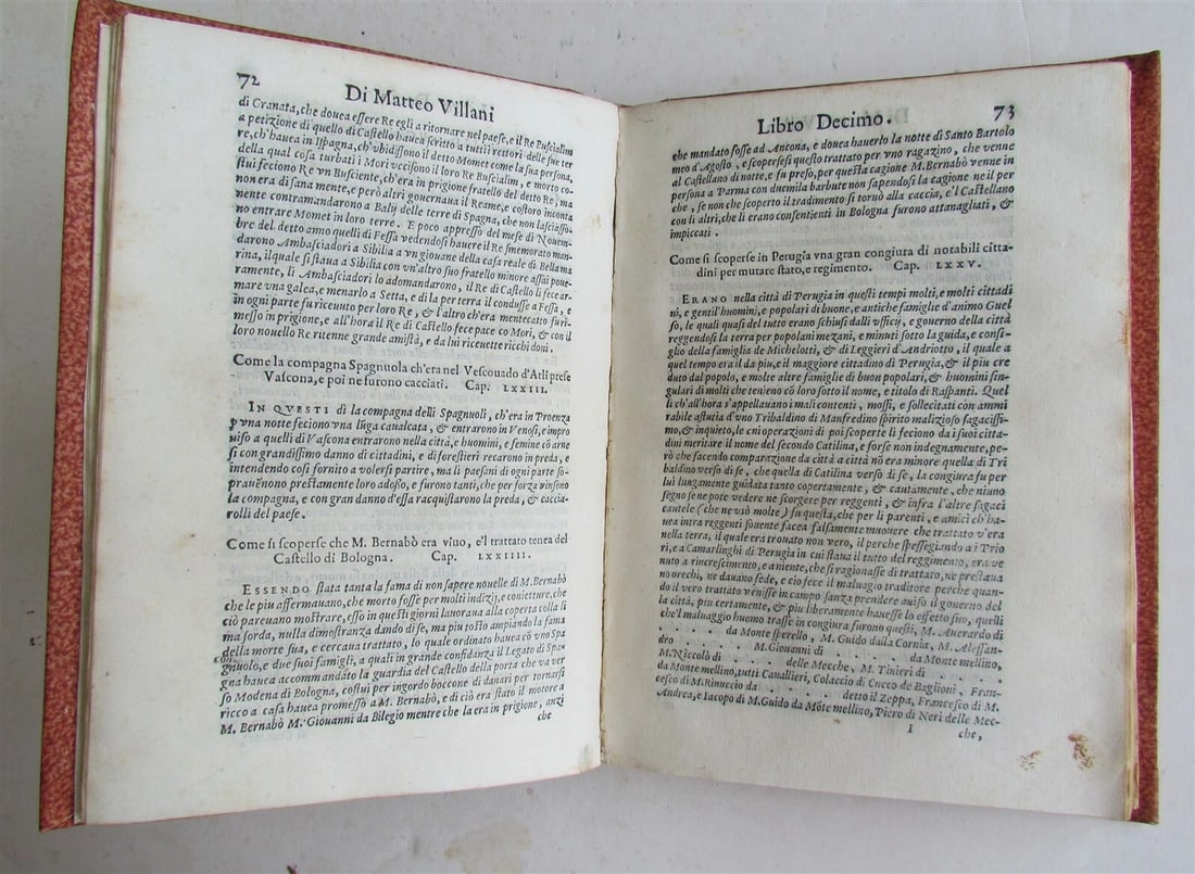 1577 DELLA HISTORIA DI MATTEO VILLIANI antique ITALIAN HISTORY 16th CENTURY - 6
