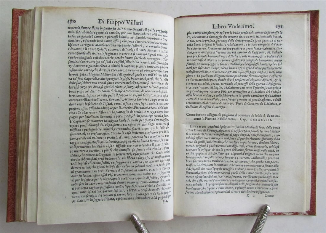 1577 DELLA HISTORIA DI MATTEO VILLIANI antique ITALIAN HISTORY 16th CENTURY - 7