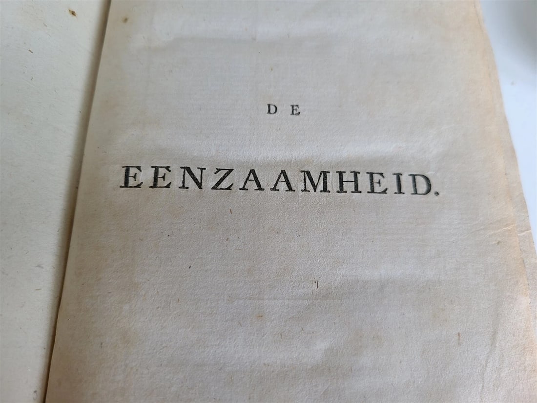 1789-92 PHILOSOPHY by J. ZIMMERMAN in DUTCH antique 4 VOLUMES illustrated - 12
