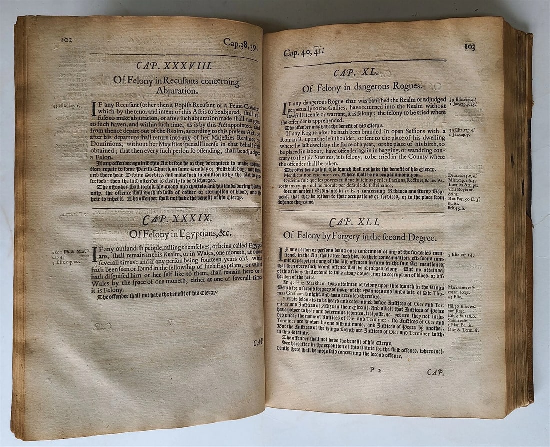 1648 THIRD & FOURTH PART of INSTITUTES of LAWS of ENGLAND antique in ENGLISH - 7