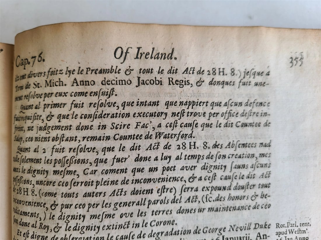 1648 THIRD & FOURTH PART of INSTITUTES of LAWS of ENGLAND antique in ENGLISH - 9