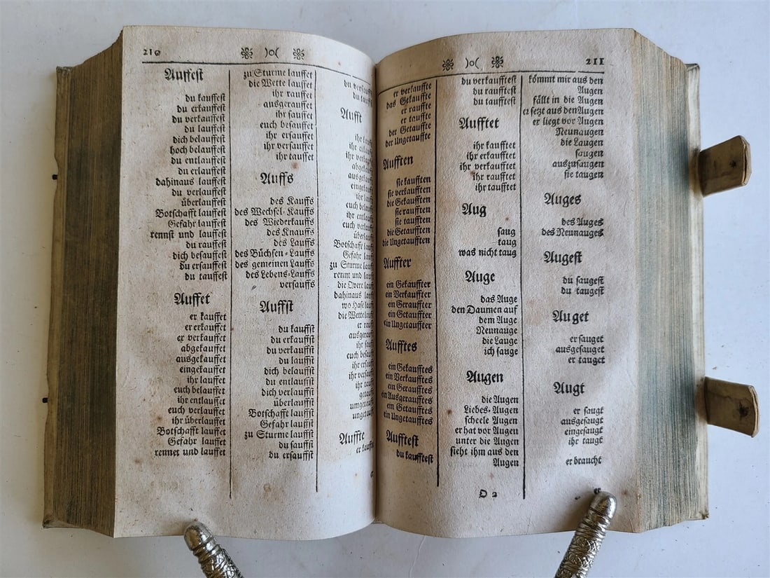 1743 JOHANN HUBNERS GERMAN POETRY antique HANDTOOLED PIGSKIN Poetisches Handbuch - 7