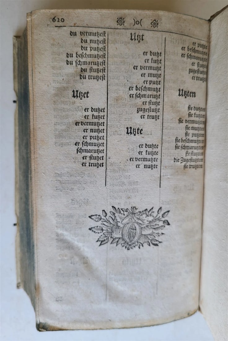 1743 JOHANN HUBNERS GERMAN POETRY antique HANDTOOLED PIGSKIN Poetisches Handbuch - 9