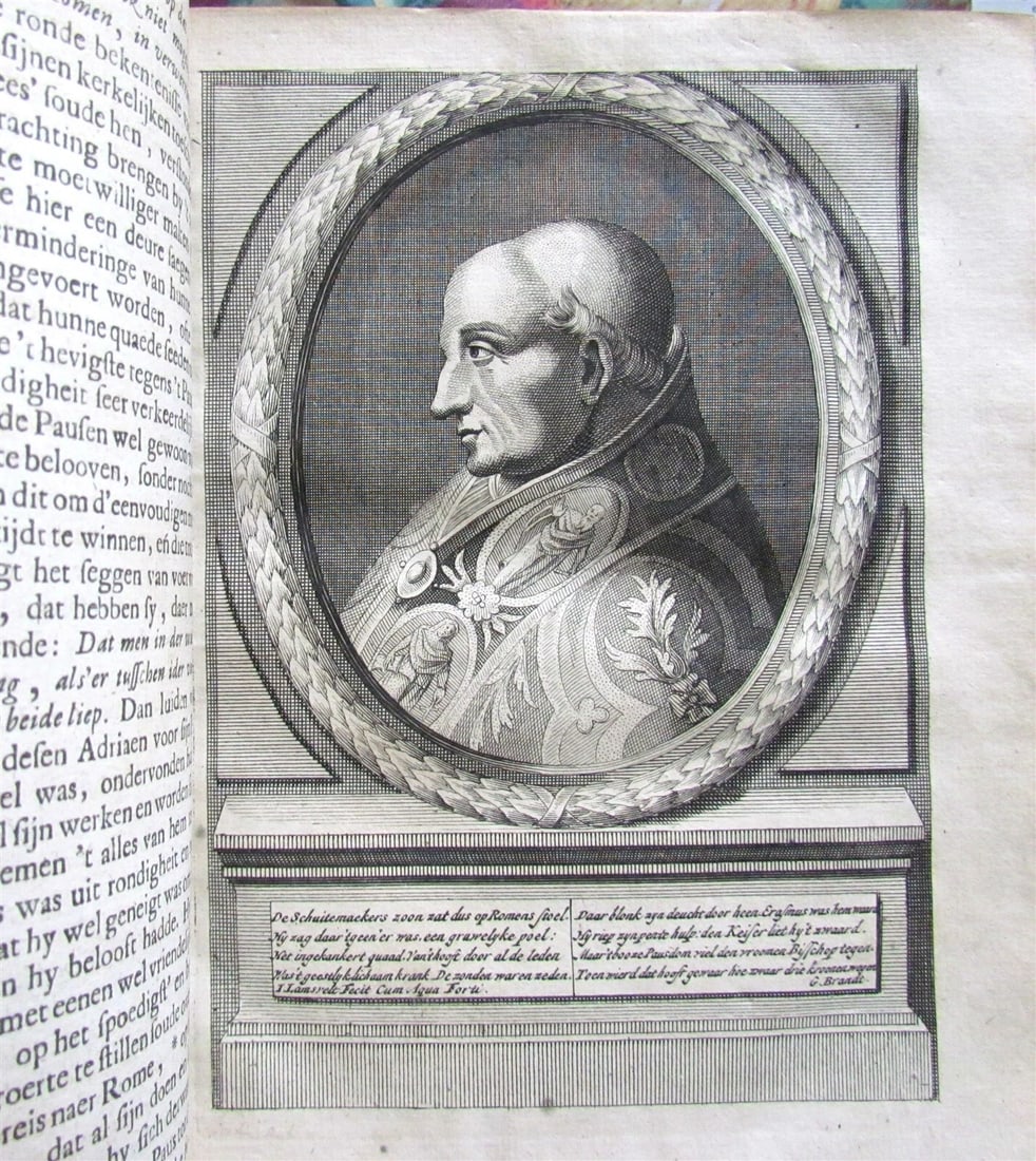 1674 HISTORY of REFORMATION by G. BRANDT 4 VOLUMES VELLUM antique ILLUSTRATED - 10