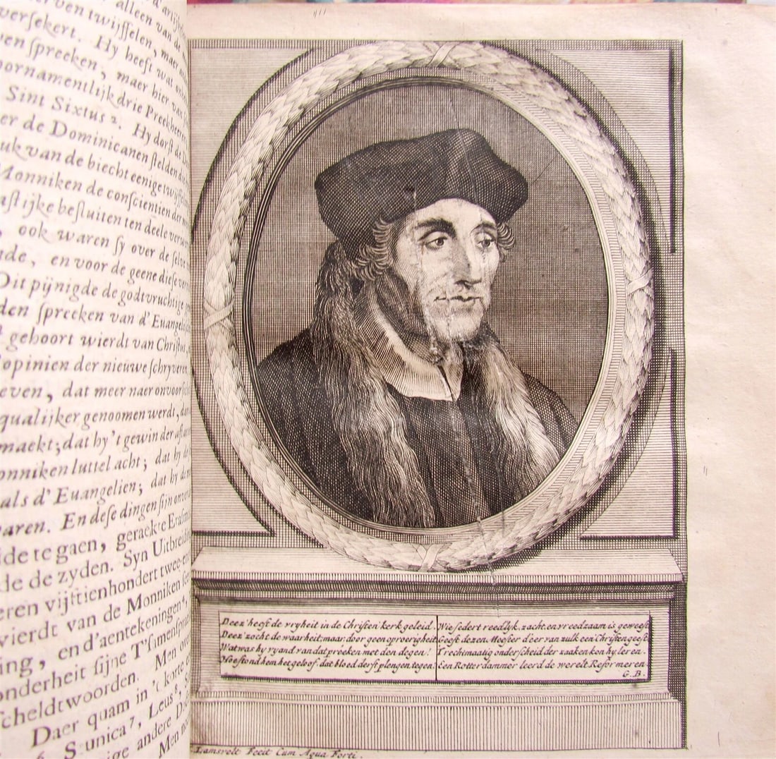 1674 HISTORY of REFORMATION by G. BRANDT 4 VOLUMES VELLUM antique ILLUSTRATED - 11