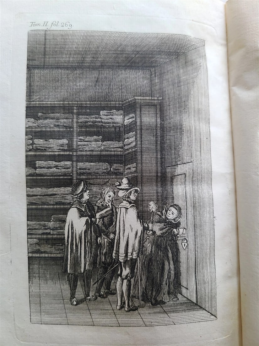 1787-1789 ADVENTURES of GIL BLASS 4 VOLUMES ILLUSTRATED antique in SPANISH - 14