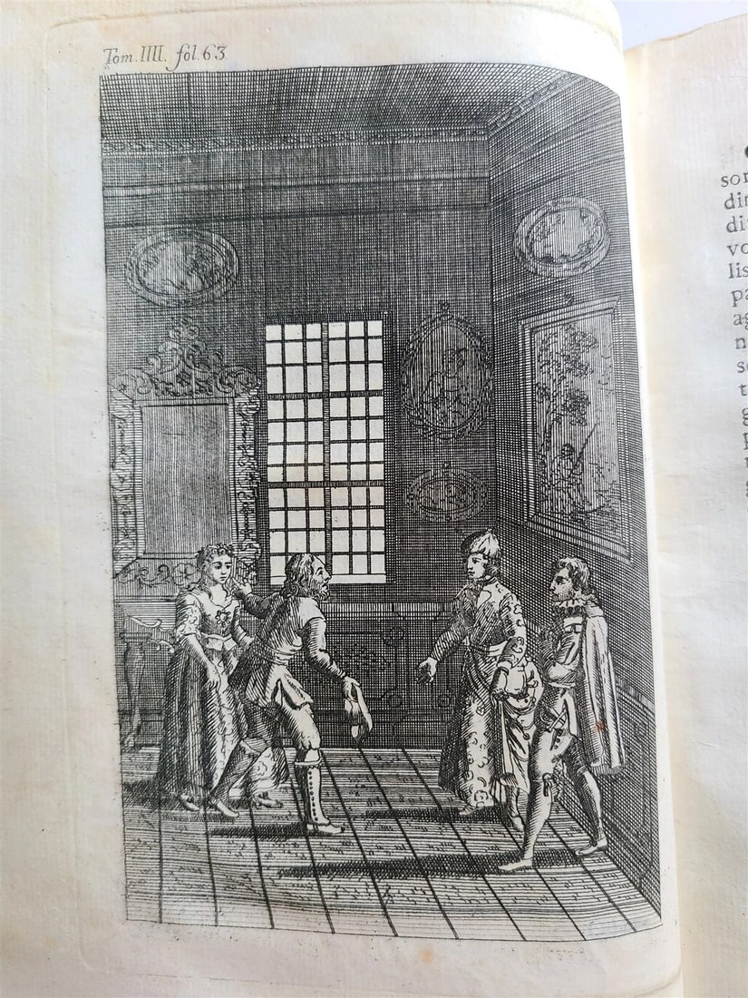 1787-1789 ADVENTURES of GIL BLASS 4 VOLUMES ILLUSTRATED antique in SPANISH - 9