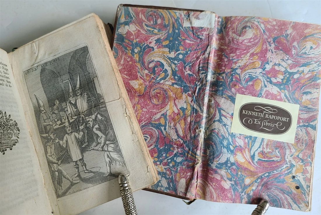 1716 DON QUIXOTE DE LA MANCHE 2 VOLS antique ILLUSTRATED RARE FRENCH EDITION - 5