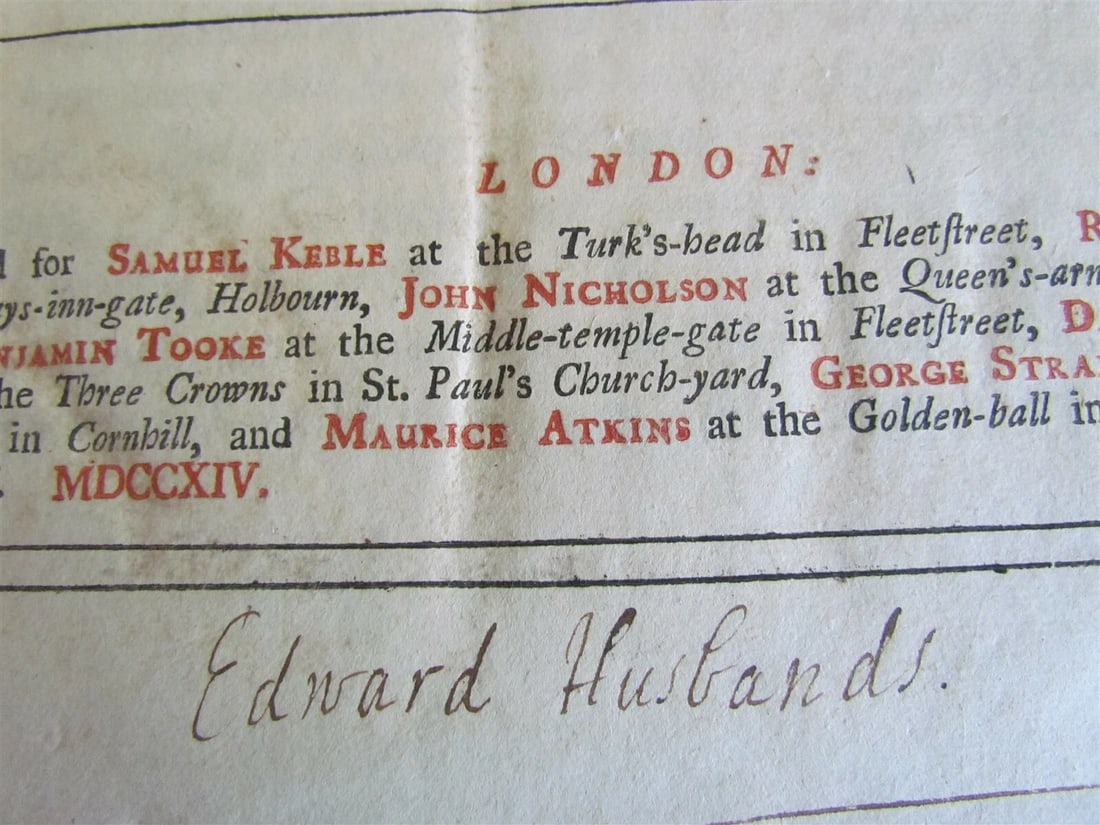 1714 2 vol Ecclesiastical history of Great Britain by Collier antique in ENGLISH - 6