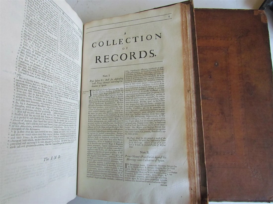 1714 2 vol Ecclesiastical history of Great Britain by Collier antique in ENGLISH - 9