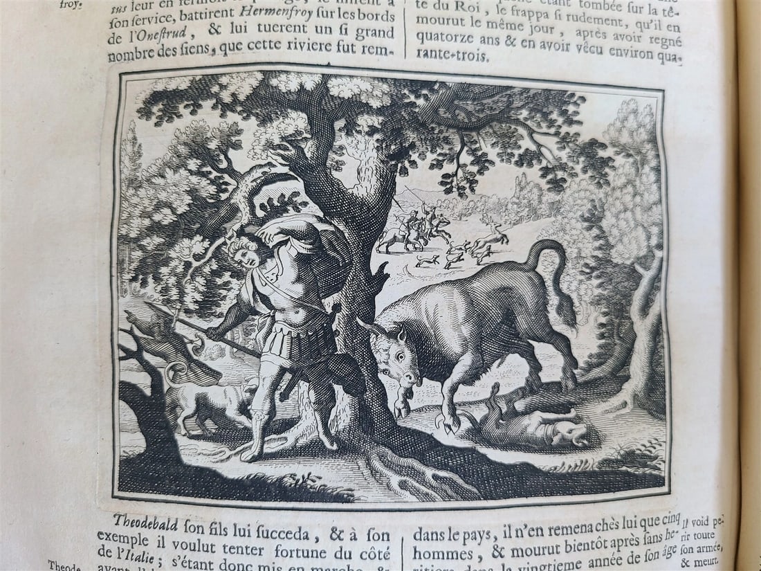 1703 WORLD HISTORY KING FRIEDRICH WILHELM I COAT OF ARMS antique ILLUSTRATED - 19