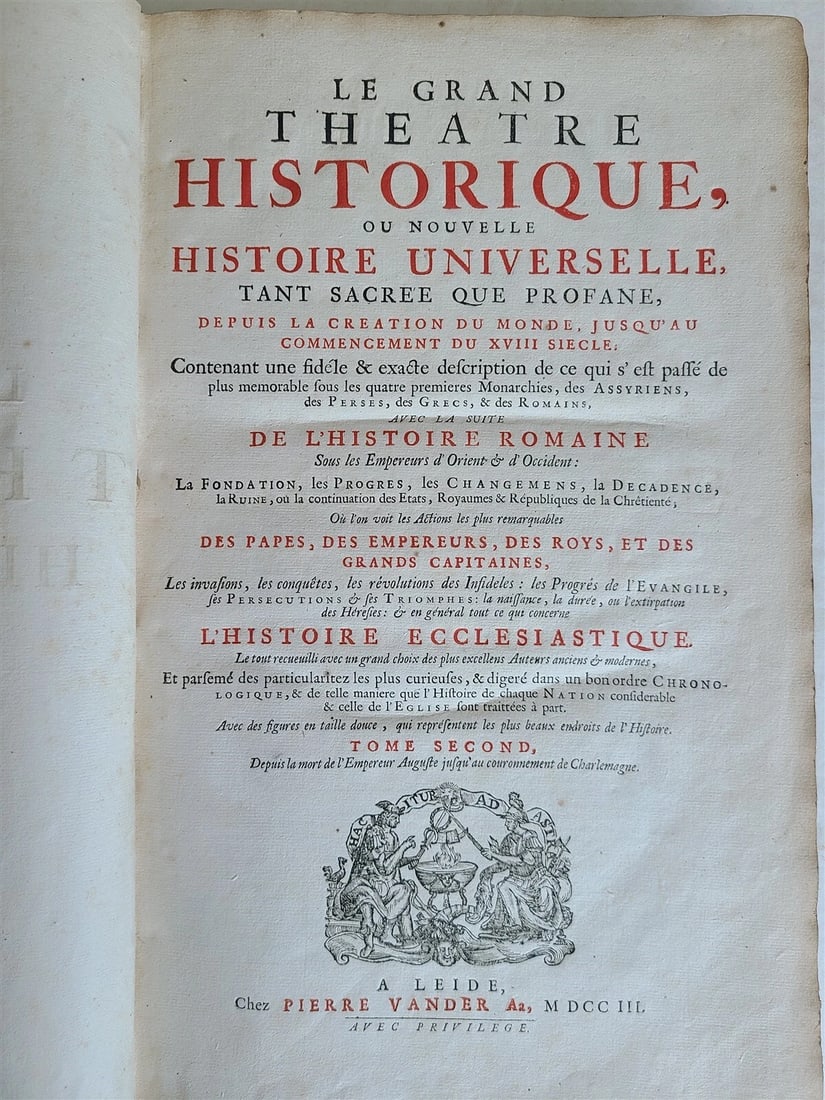 1703 WORLD HISTORY KING FRIEDRICH WILHELM I COAT OF ARMS antique ILLUSTRATED - 2