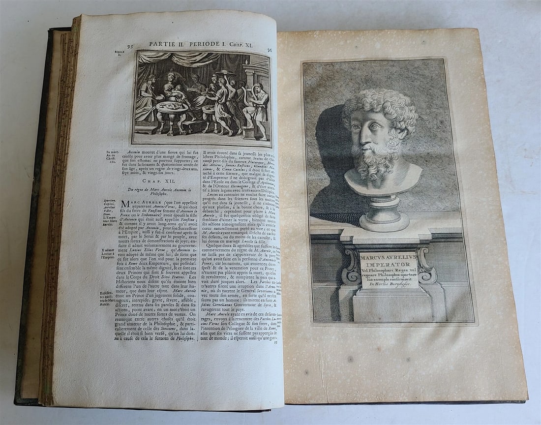 1703 WORLD HISTORY KING FRIEDRICH WILHELM I COAT OF ARMS antique ILLUSTRATED - 4
