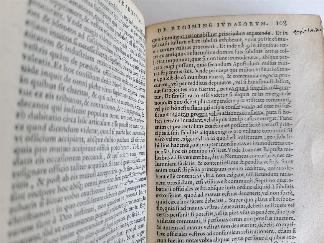 1562 INSIGNIORUM OPUSCULORUM divi Thomae Aquinatis Doctoris Angelici ANTIQUE 16c - 6