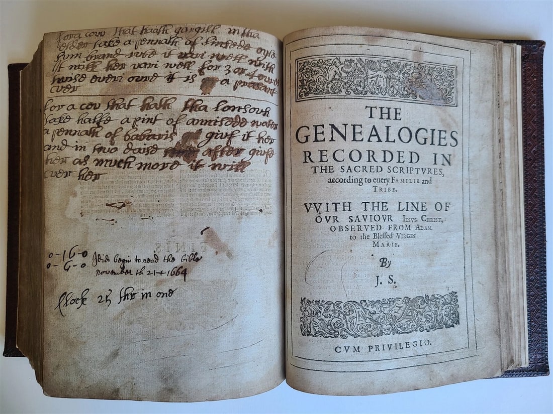 1619 - 1620 BIBLE in ENGLISH by Robert Barker & John Bill antique ILLUSTRATED - 19