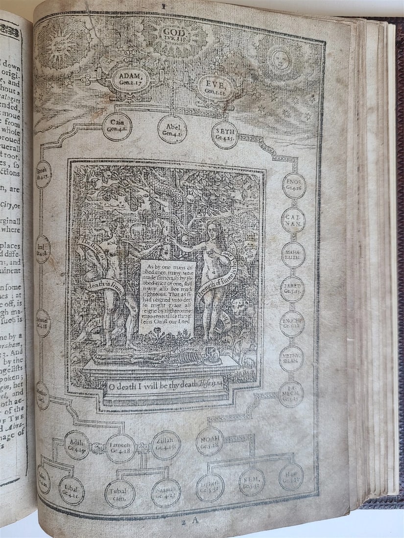 1619 - 1620 BIBLE in ENGLISH by Robert Barker & John Bill antique ILLUSTRATED - 3