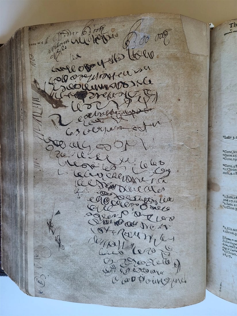 1619 - 1620 BIBLE in ENGLISH by Robert Barker & John Bill antique ILLUSTRATED - 5