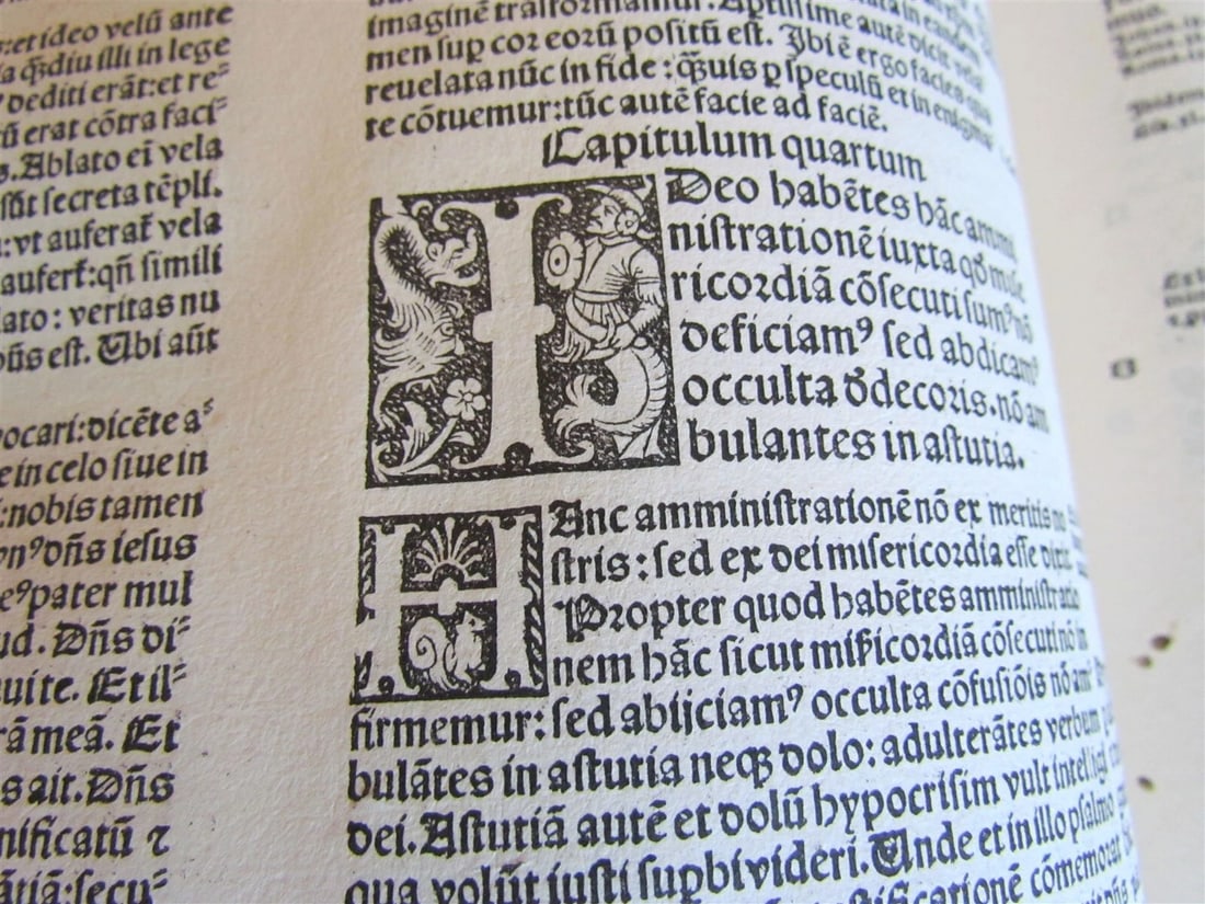 1499 INCUNABULA FOLIO antique Sacred letters of St.Paul interpretation INCUNABLE - 8