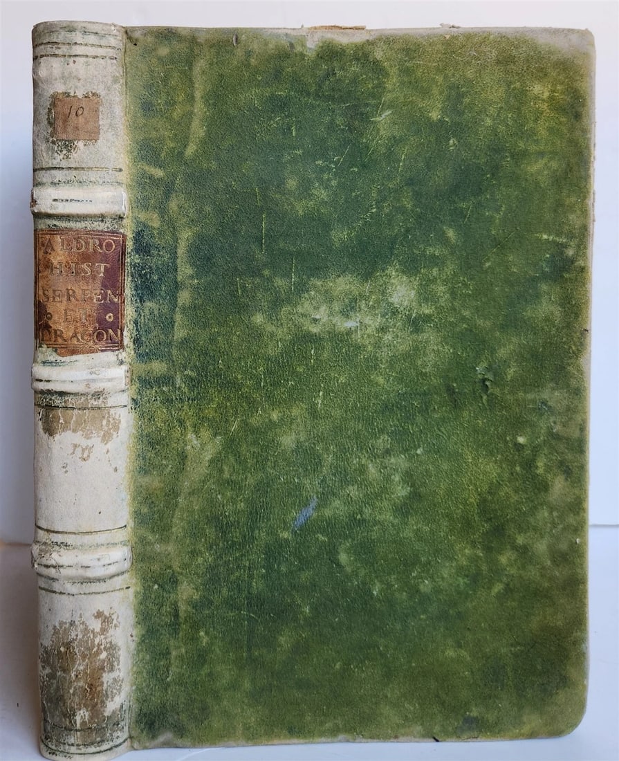 1639 ALDROVANDI TREATISE on DRAGONS & SNAKES antique ILLUSTRATED FOLIO - 3