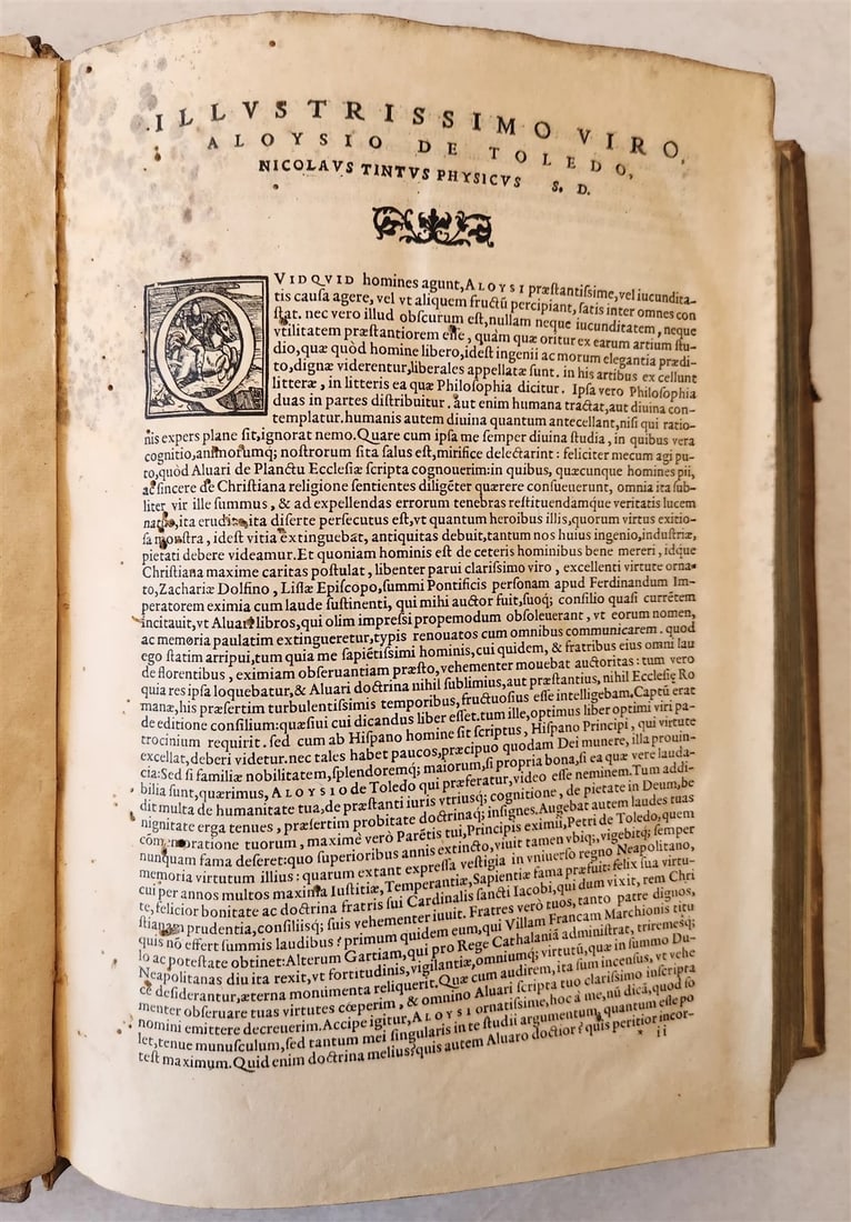 1560 CANON LAW WORK by GALICIAN LAWYER ALVARO PELAYO antique PIGSKIN BOUND FOLIO - 11