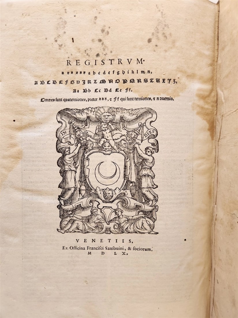 1560 CANON LAW WORK by GALICIAN LAWYER ALVARO PELAYO antique PIGSKIN BOUND FOLIO - 3