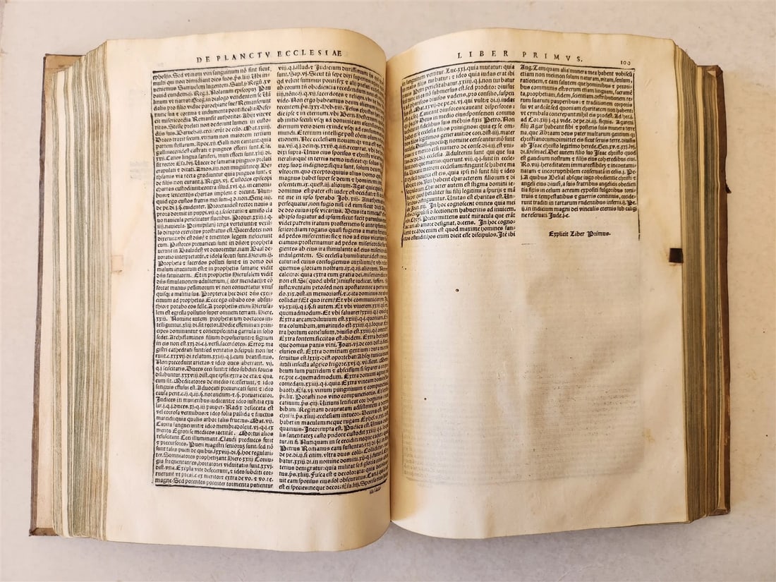 1560 CANON LAW WORK by GALICIAN LAWYER ALVARO PELAYO antique PIGSKIN BOUND FOLIO - 6