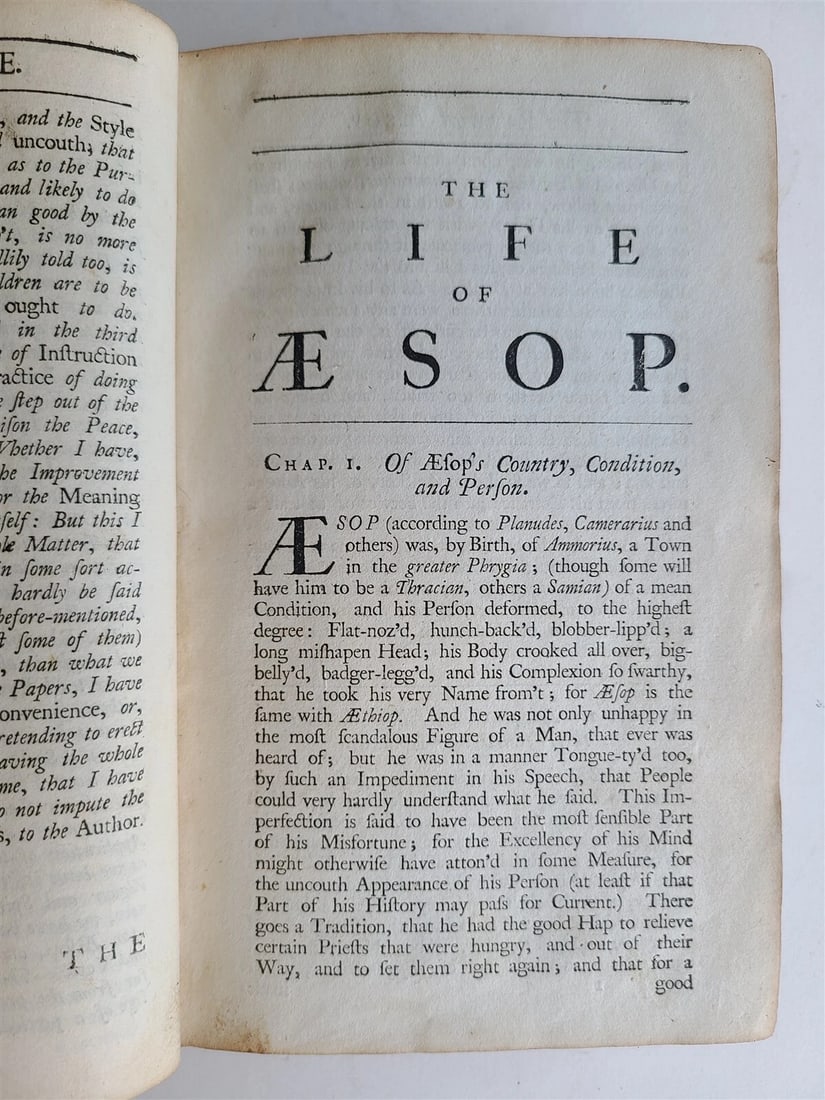 1738 AESOP FABLES by Sir Roger L'Estrange antique in ENGLISH - 4