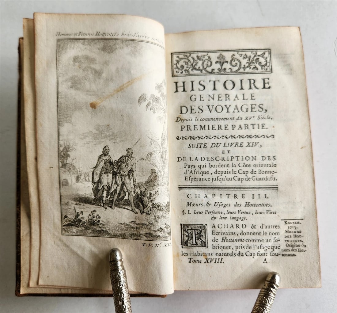 1749 HISTOIRE des VOYAGES antique vol. 18 CHINA & AFRICA illustrated MOZAMBIQUE - 2