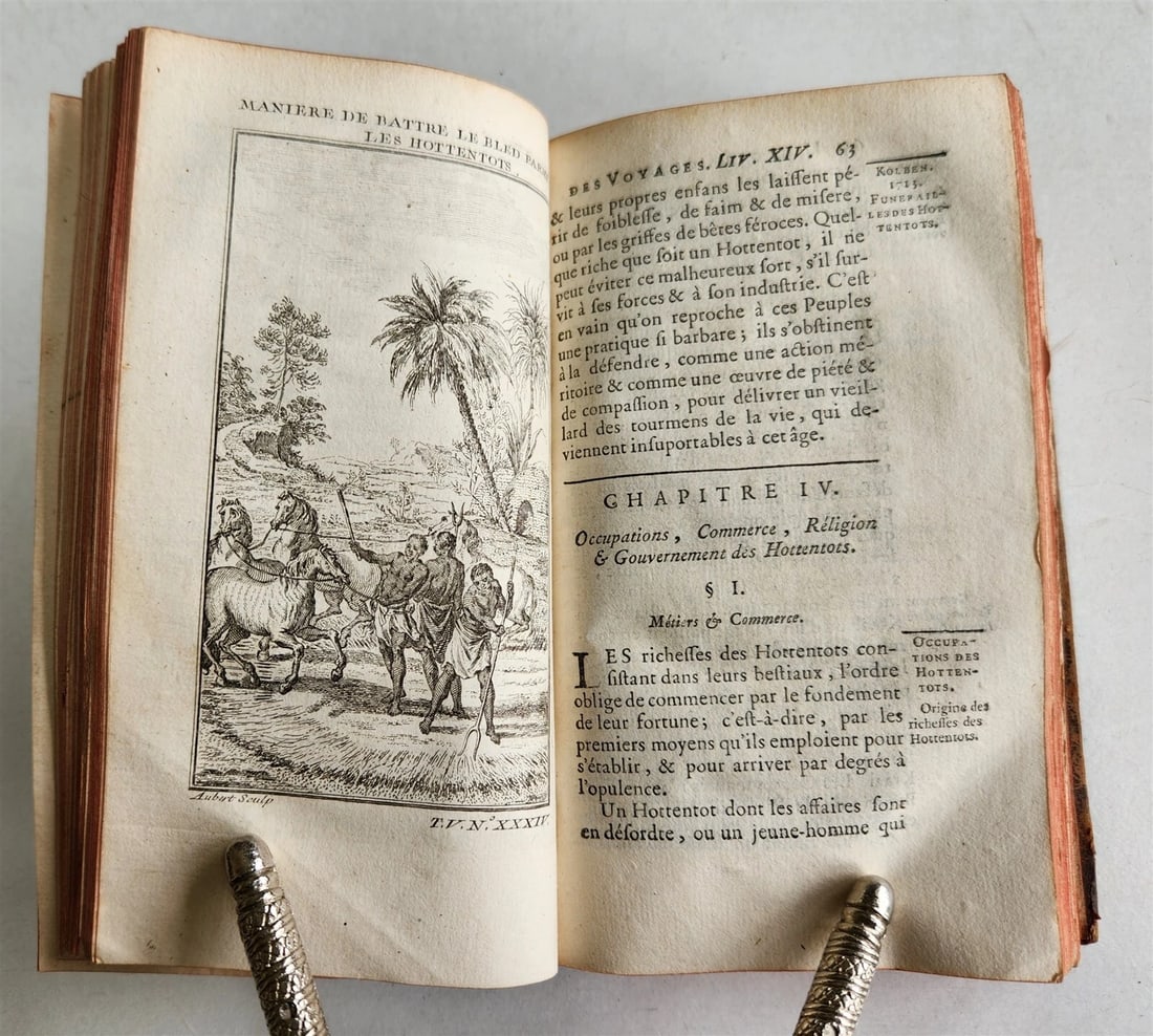 1749 HISTOIRE des VOYAGES antique vol. 18 CHINA & AFRICA illustrated MOZAMBIQUE - 7