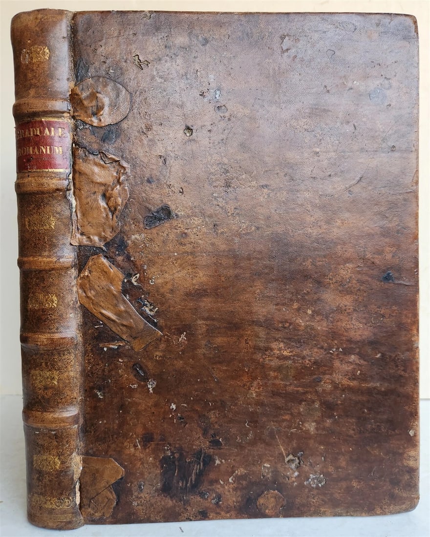 1854 GRADUALE ROMANUM antique ANTIPHONAL LARGE FOLIO 10.5 x 15" - 3