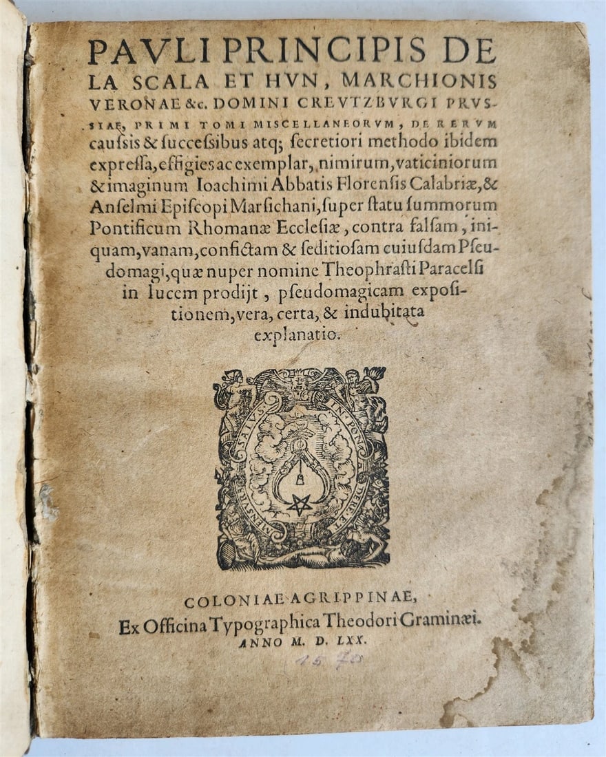 1570 ILLUSTRATED TREATISE on PARACELSUS antique 16th CENTURY - 2