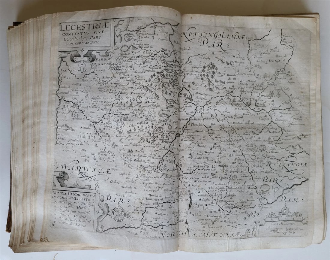 1637 BRITAIN DESCRIPTION of England Scotland Ireland antique ILLUSTRATED 48 MAPS - 14