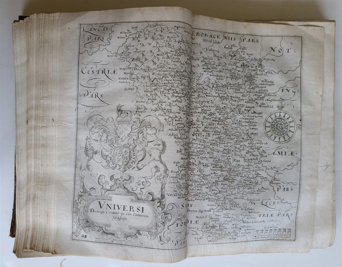 1637 BRITAIN DESCRIPTION of England Scotland Ireland antique ILLUSTRATED 48 MAPS - 17