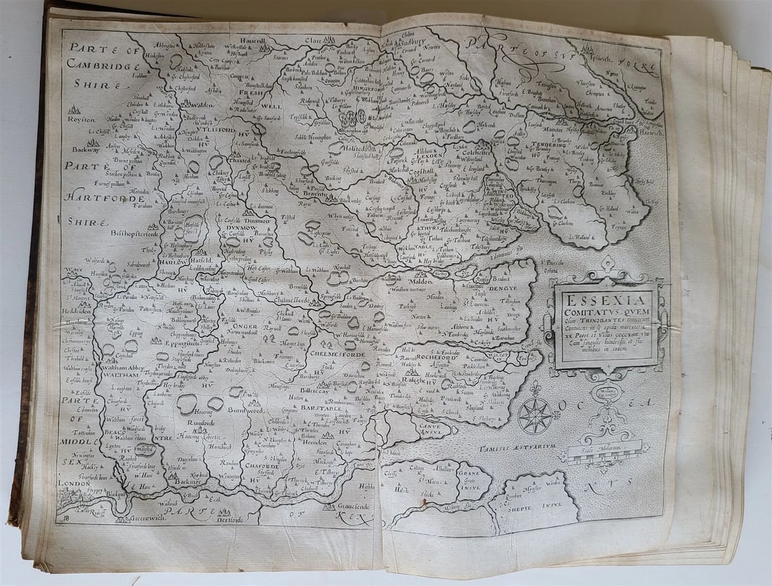 1637 BRITAIN DESCRIPTION of England Scotland Ireland antique ILLUSTRATED 48 MAPS - 8